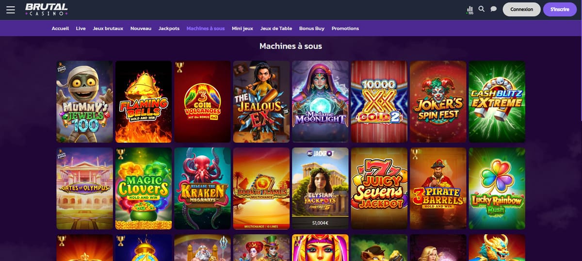 brutal casino machines a sous