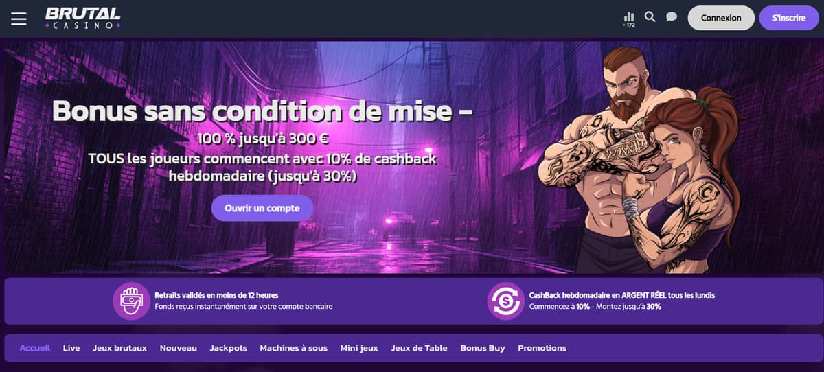 brutal casino page accueil
